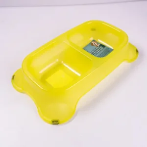 COMEDERO PLAST. DOBLE MED ESCAR. 470ML