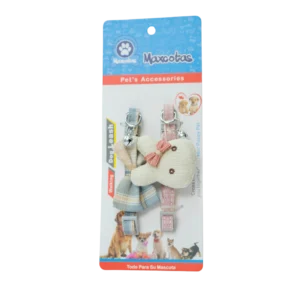 collar c/lazos y conejo 2 und (mx-893)
